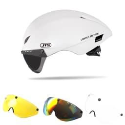 JTS Bicycle Helmet With Goggles,Riding cycling helmet Tricycle, Road Bike, man and woman racing bike, tt helmet Hat Casco
