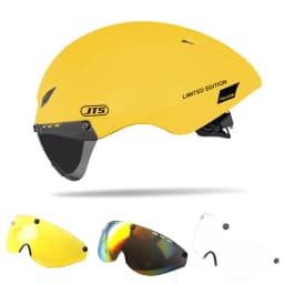 JTS Bicycle Helmet With Goggles,Riding cycling helmet Tricycle, Road Bike, man and woman racing bike, tt helmet Hat Casco