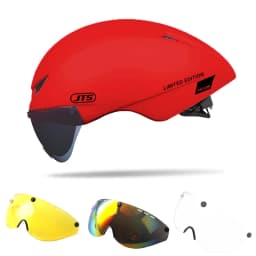 JTS Bicycle Helmet With Goggles,Riding cycling helmet Tricycle, Road Bike, man and woman racing bike, tt helmet Hat Casco