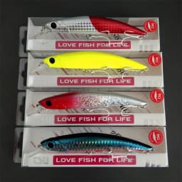 TSURINOYA 4pcs NEW COLOR Sinking Minnow 110S DW77 110mm 22g Long Casting Fishing Lure Large Trout Seabass Sea Fishing Hard Bait