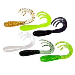 20pcs Fishing Lures 40mm/50mm/65mm 0.7g/1.6g/2.8g Wobblers Carp Fishing Soft Bait Swimbait Tail Grub Lures Silicone Artificial