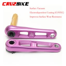CRUZbike Children's Folding Bike Crankset Kid's Bicycle Hollow Tech Crank Ultralight 127/140/150mm Aluminum Alloy 7075 Axis