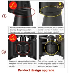 Borwolf 10-380X100 High Magnification Long Range Zoom 10-60 Times Hunting Telescope Binoculars HD Professiona Zoom