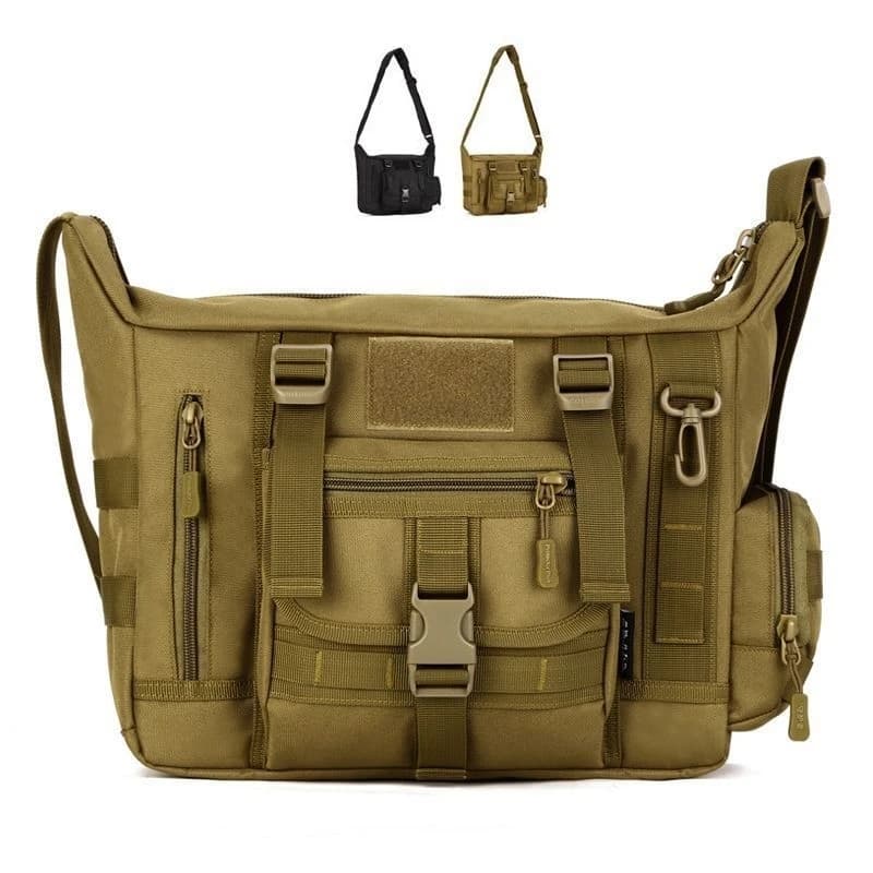 14 Inch Laptop Shoulder Bag Men Sports Bags Man Military Tactical Single Backpack Men's A4 Document Molle Messenger Shoulder Bag