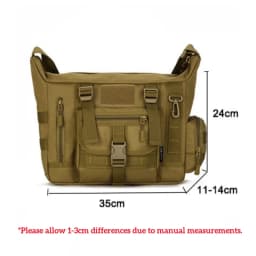 14 Inch Laptop Shoulder Bag Men Sports Bags Man Military Tactical Single Backpack Men's A4 Document Molle Messenger Shoulder Bag