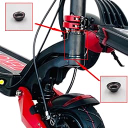 Original Upper & Lower Bowl And Bearing For ZERO 8X 10X 11X X8-DDM T10-DDM X11-DDM Electric Scooter Spare Parts