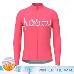 Men Cycling Jersey Long Sleeves Winter Fleece Cycling Clothing MTB Bike Shirts Uniform Warm Bicycle Jacket Maillot Ropa Ciclismo