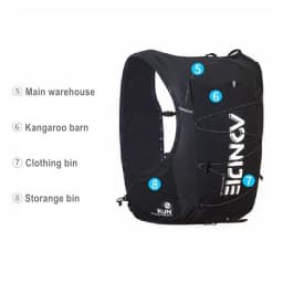 AONIJIE C9116 10L Trail Running Backpack Lightweight Hydration Pack Outdoor Sports Rucksack For Ultra Trail Run Cycling Hiking