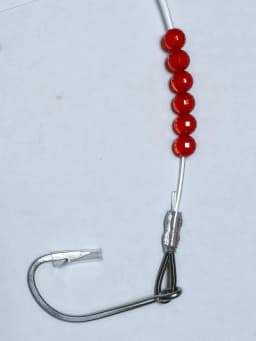 Drag Fishing Resin Fish, Stainless Steel, No.8 Hook, 5 Pack, 140g,2 m Long, pulling Force 350 lbs, tuna, Swordfish