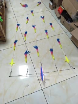 Fishing Spreader Bar, Marlin Tuna, Teaser Bird, 36', Titanium Nickel Alloy, Splashba, 9' Premium Lure, Direct Install