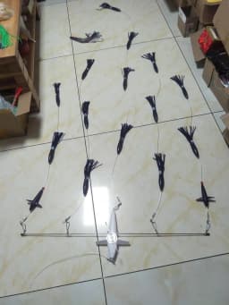 Fishing Spreader Bar, Marlin Tuna, Teaser Bird, 36', Titanium Nickel Alloy, Splashba, 9' Premium Lure, Direct Install