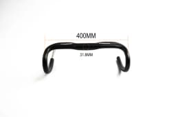 Ardently Aluminium Bicycle TT Bar Bicycle Bullhorn Handlebar Fixed Gear Bike Drop Bar 31.8mm *380/400mm Cycling Flared Bent Bars