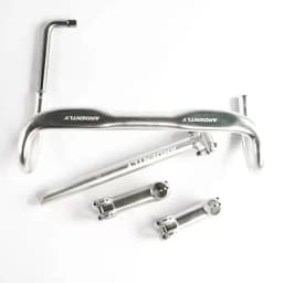 Ardently Aluminium Bicycle TT Bar Bicycle Bullhorn Handlebar Fixed Gear Bike Drop Bar 31.8mm *380/400mm Cycling Flared Bent Bars