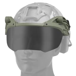 Tactical Helmet Flip Goggles Hunting Outer Suspension Helmet Windproof Waterproof Eye Protective Goggles Anti-frog Glasses