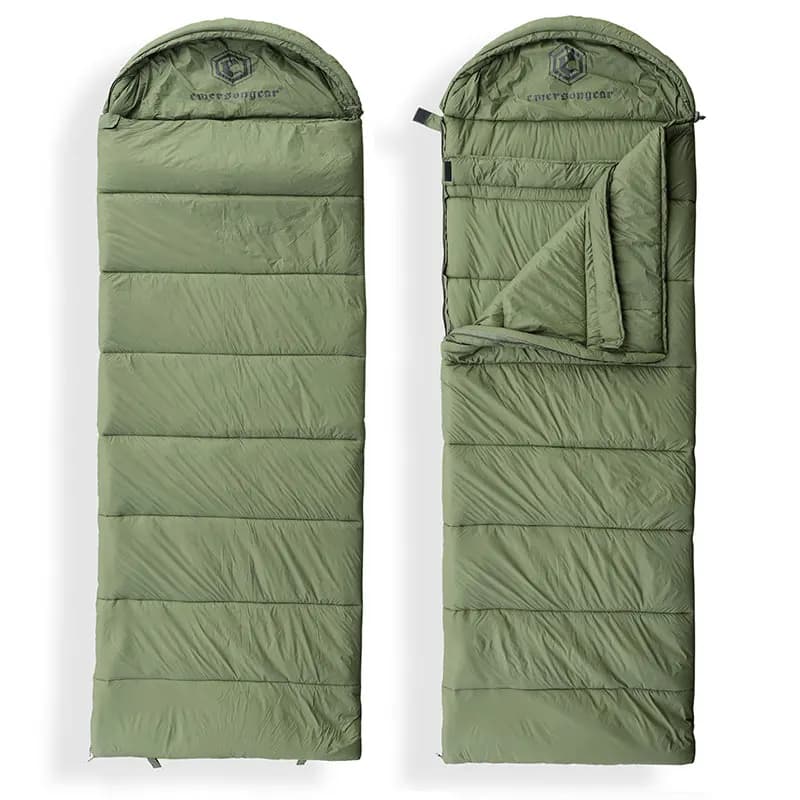 Emersongear Blue Label Envelope Polar Sleeping Bag L/R Bunting Hunting Outdoor Sports Training Hiking Nylon OD