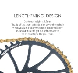 PASS QUEST 0mm Offset Narrow Wide Chainrings for RACEFACE Series Direct Mounting Cranks