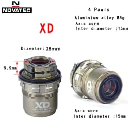 NOVATEC-Aluminum Alloy Cassette Body, Rear Hub Freehub Wheel, XD, XDR, AL7075, 4 Pairs, 11, 12Speed, D792SB, D772SB, D412SB