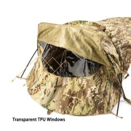 Military Hideaway Bivy Tent Lightweight Waterproof Camping Compact Single-Pole Tent for Backpacking Hiking