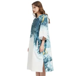 Nu-June Quick Dry Microfiber changing poncho Beach Hooded Robe Swimming Towels Sunscreen Outdoor Adult Bath Towel Surf Swimsuit