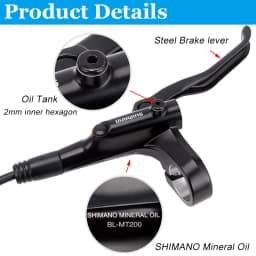 SHIMANO MT200 MT201 M315 MTB Mountain Bike Hydraulic Disc Brake Set Contains MT200 Brakes Lever Rotor RT56 RT54 RT26 RT30 HS1 G3
