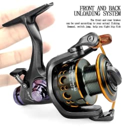 Double Brake Reel Spinning Reel Fishing Reel 3000 4000 5000 6000 Gear Ratio 5.2:1/5.0:1 Reels Carretilhas De Pesca