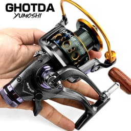 Double Brake Reel Spinning Reel Fishing Reel 3000 4000 5000 6000 Gear Ratio 5.2:1/5.0:1 Reels Carretilhas De Pesca