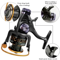 Double Brake Reel Spinning Reel Fishing Reel 3000 4000 5000 6000 Gear Ratio 5.2:1/5.0:1 Reels Carretilhas De Pesca
