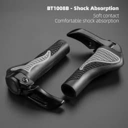 ROCKBROS MTB Bicycle Grips Bike Handlebar Horns Shofar Vice Handlebar Grips Shockproof Bike Grips Cycling Rubber Grips