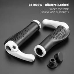 ROCKBROS MTB Bicycle Grips Bike Handlebar Horns Shofar Vice Handlebar Grips Shockproof Bike Grips Cycling Rubber Grips