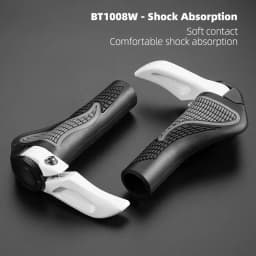 ROCKBROS MTB Bicycle Grips Bike Handlebar Horns Shofar Vice Handlebar Grips Shockproof Bike Grips Cycling Rubber Grips