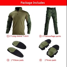 HAN WILD Outdoor Climbing Uniform Camouflage Suit Tactical Shirt Combat Pants Airsoft Paintball Equipment Clothes Plus 8XL