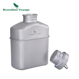 Boundless Voyage Outdoor Military Canteen Bottle Camping Hiking Water Cups Titanium Cookware 1100ml Bottle 750ml Pot 400ml Bowl