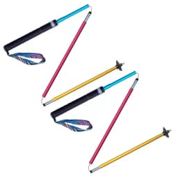 AONIJIE E4204 Lightweight Folding Trekking Poles Carbon Fiber Walking Stick Drawstring Fixed for Hiking Running Mountaineering
