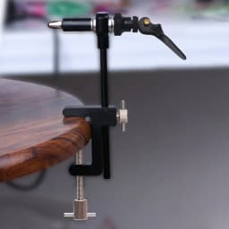 Bimoo 360°Rotation C-Clamp Fly Tying Vise W/ Hardened Steel Jaws 200D Thread Kit Bobbin Holder Threader Fly Tying Tool Kit