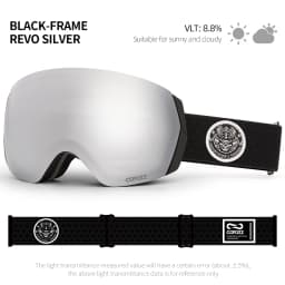 COPOZZ Ski Goggles Men Women UV400 Anti-fog Ski Eyewear Snow Glasses Adult Snowboard Goggle with Night Yellow Lens and Case Set