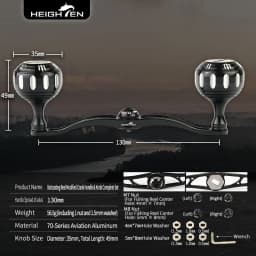 HEIGHTEN 130mm Axle Distance 35mm Knob - Double Handle Modification Accessories