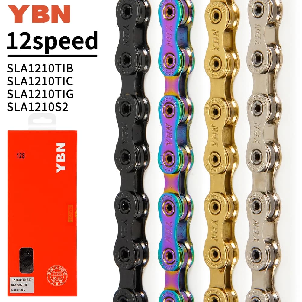 YBN 12speed SLA1210  bicycle chain for road mountain biking, compatible with SRAM SHIMANO Campagnolo 12speed transmission system