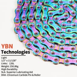 YBN 12speed SLA1210  bicycle chain for road mountain biking, compatible with SRAM SHIMANO Campagnolo 12speed transmission system