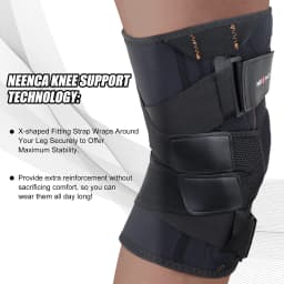 Hinged Knee Brace Support for Men and Women Knee Pain Arthritis ACL Meniscus Tear Injury Recovery Knee Pad Compression Sleeve