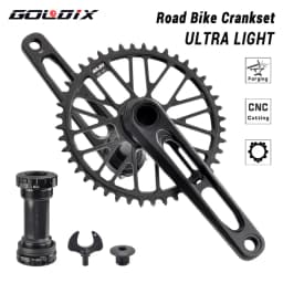 GOLDIX Ultralight ROAD Cranks Arms Bicycle Crankset BSA BB92 Gravel ROAD MTB Crank 170/175mm Chainring Crown 50-34T for Sram xx1
