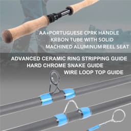 Maximumcatch 10'6''-11ft 5-7wt Switch 5-6pc Travel Fly Fishing Rod with Changable Fighting Butts