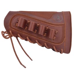 12Gauge leather Shotgun Buttstock Recoil Cheek Rest Pad For Lefty Hunter Or Righty Hunter