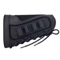12Gauge leather Shotgun Buttstock Recoil Cheek Rest Pad For Lefty Hunter Or Righty Hunter