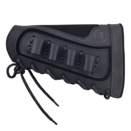 12Gauge leather Shotgun Buttstock Recoil Cheek Rest Pad For Lefty Hunter Or Righty Hunter