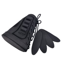 12Gauge leather Shotgun Buttstock Recoil Cheek Rest Pad For Lefty Hunter Or Righty Hunter