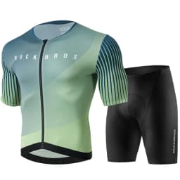 ROCKBROS Cycling Jersey Men MTB Road T-shirt Bicycle Sets Wear Summer Sweat-absorbing Clothes Quick Drying Sportswear Breathable