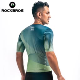 ROCKBROS Cycling Jersey Men MTB Road T-shirt Bicycle Sets Wear Summer Sweat-absorbing Clothes Quick Drying Sportswear Breathable