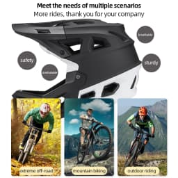 Professional Road Bicycle Helmet Safety Full Face Cycling Mtb Integrated Light Bike Helmet Man CE Certified Motorcycle Helmet