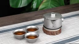Boundless Voyage Titanium Gaiwan Teapot Cups Double-Layer Tea Maker with Lid & Filter Ultralight Kungfu Tea Set Stackable Mugs