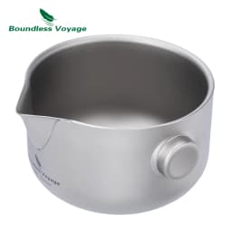 Boundless Voyage Titanium Gaiwan Teapot Cups Double-Layer Tea Maker with Lid & Filter Ultralight Kungfu Tea Set Stackable Mugs